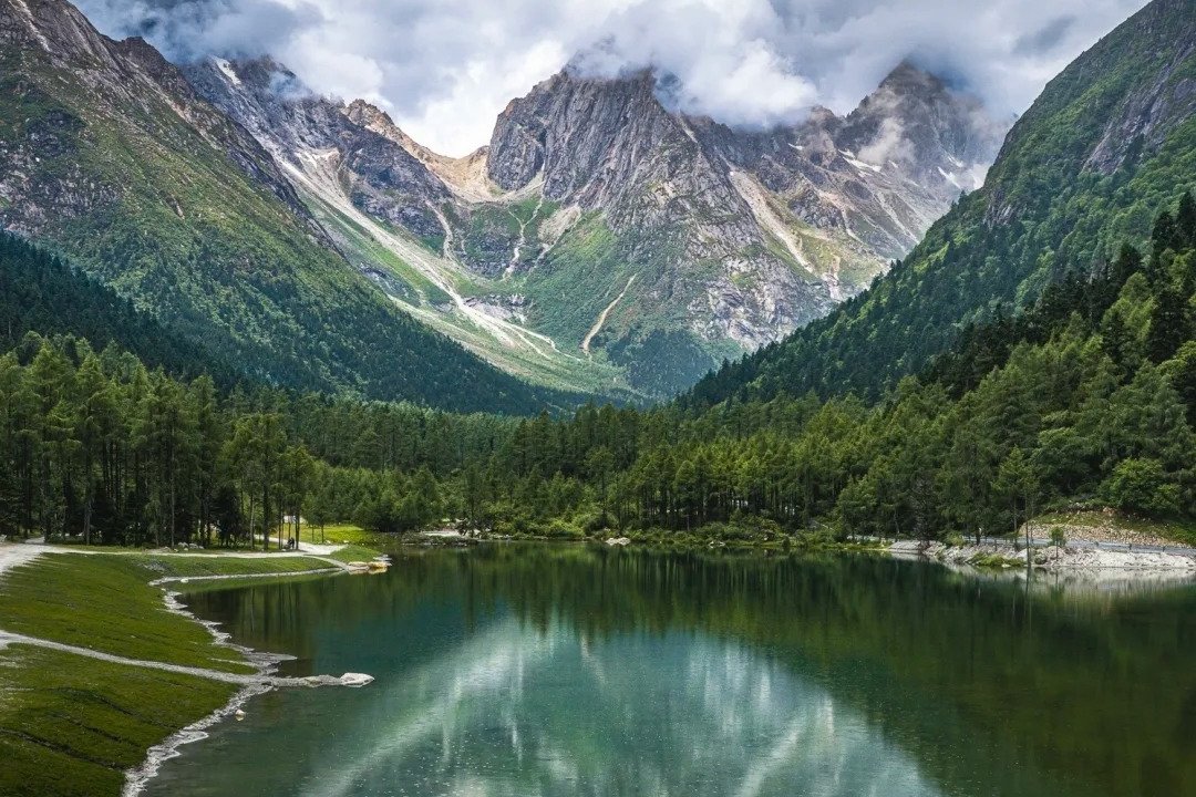 Bipenggou scenic area (tickets + sightseeing vehicle + two electric cart legs included) → Chengdu (overnight: Chengdu)