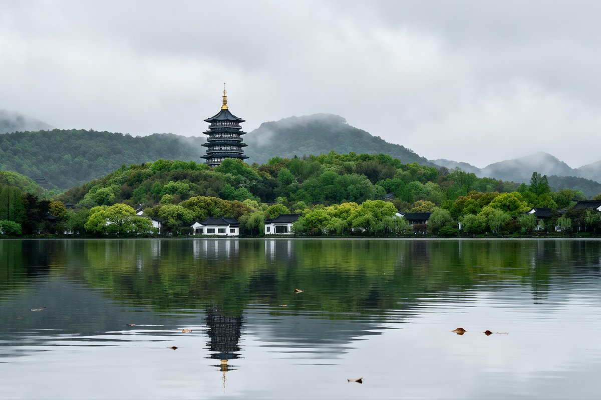 Ten Scenes of West Lake → Feilai Peak → Lingyin Temple → Hefang Street (overnight: Hangzhou)