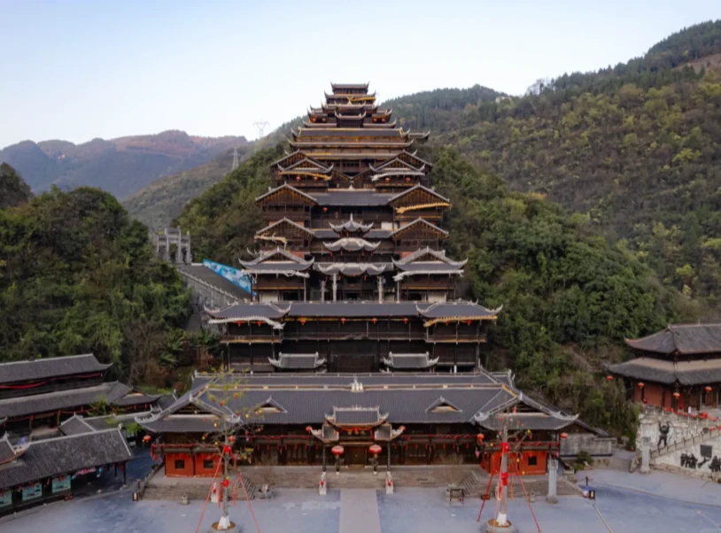 Chiyou Jiuli City · distinctive Miao architecture