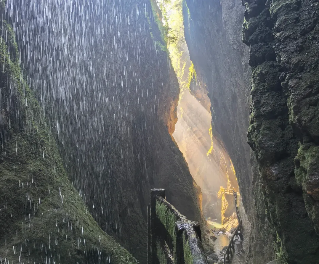 Descend into the earth to explore a rift gorge