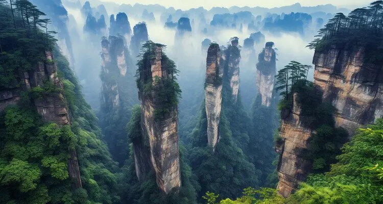 See the original of Avatar's Hallelujah Mountain in Zhangjiajie