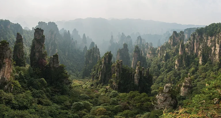 Ride the Bailong Elevator to Hallelujah Mountain, straight out of Avatar