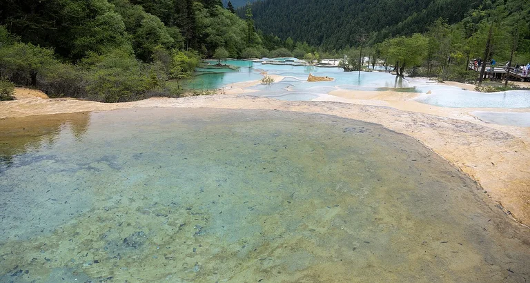 Visit the Huanglong terraces