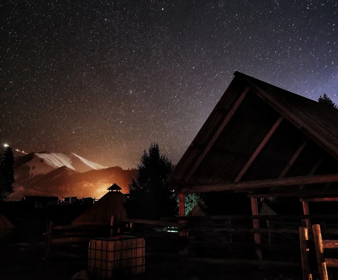 Hemu by Night and Dawn — A Galaxy Above, Woodsmoke Below