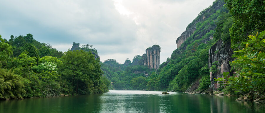 Mount Wuyi — A Double World Heritage Site · Nine-Bend River & Rock Tea